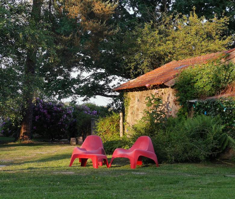Ilot de détente dans le parc, moulin de La Retardière, Orvault, Nantes , Treillières, Sautron