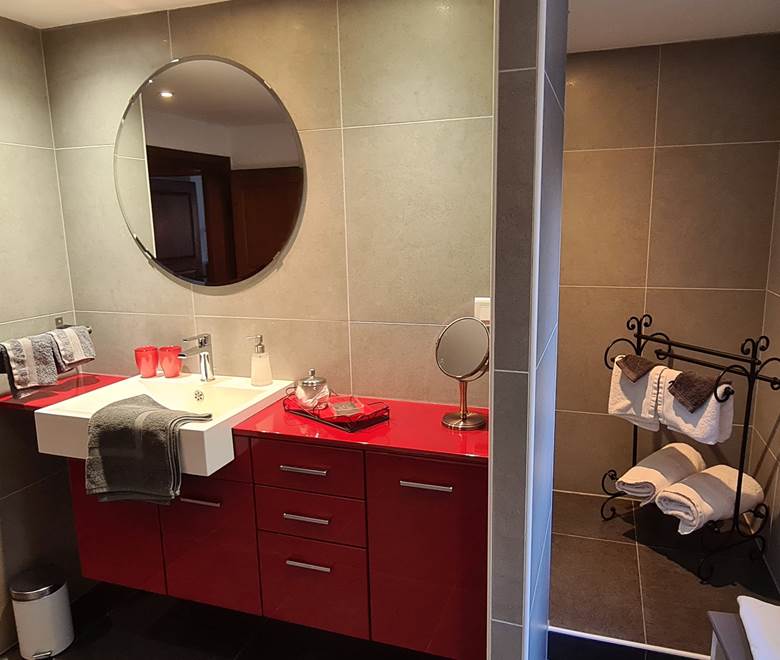 salle d'eau chambre Cannelle "le Châtaigier"