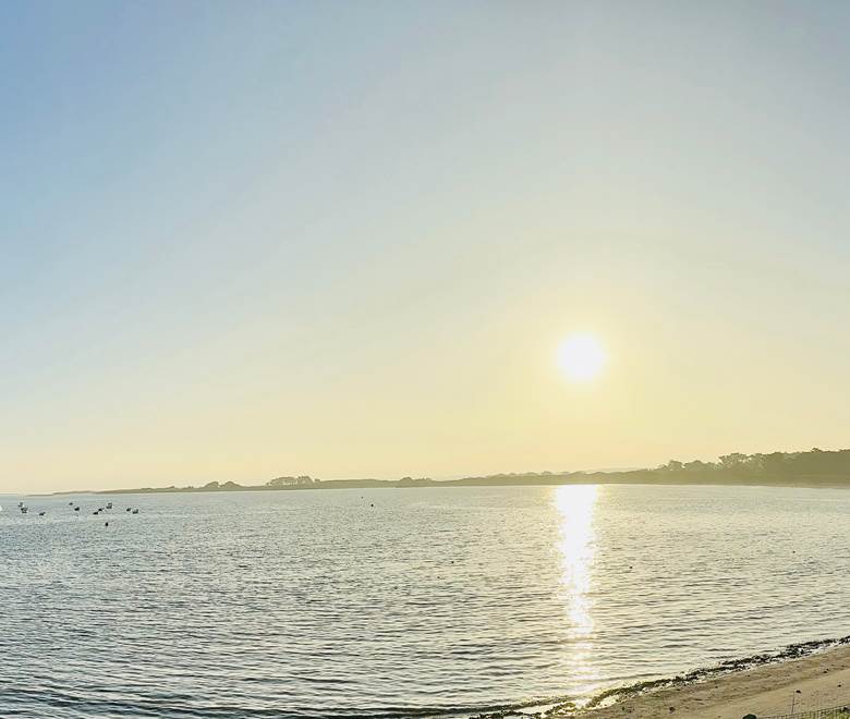 Depuis le jardin, des levers du soleil à couper le souffle