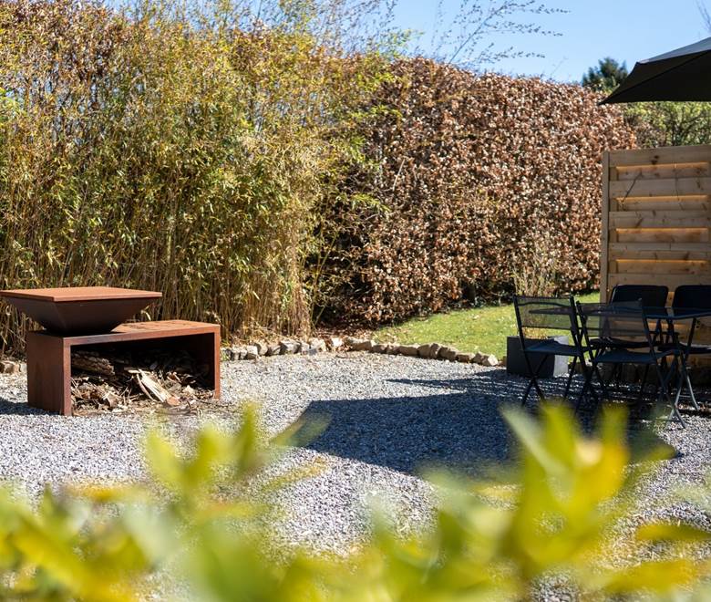 extérérieur bbq + terrasse privée