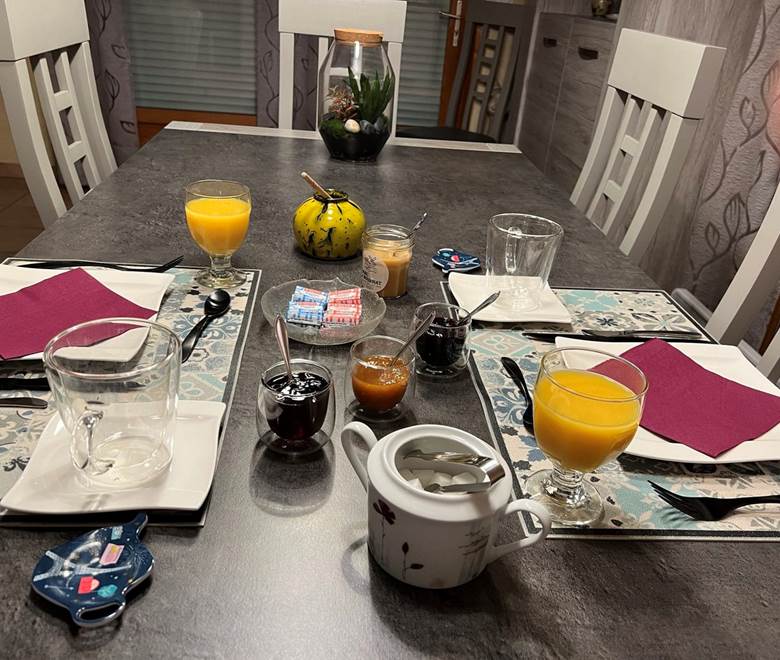 La table du petit-déjeuner
