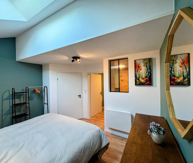 Chambre 1, vue sur la salle de bain privative