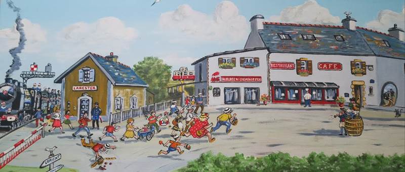 fresque Auberge