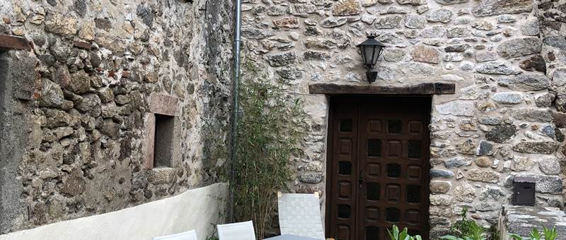terrasse La maison des Tisserands Villefranche de Conflent