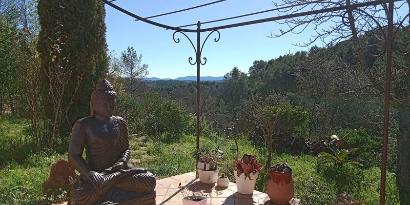 Vue de la Grande Terrasse du Mas-presta