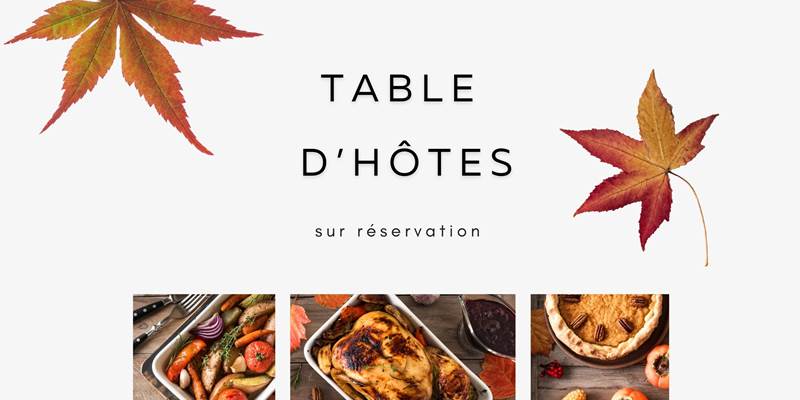 table d'ho^tes-options