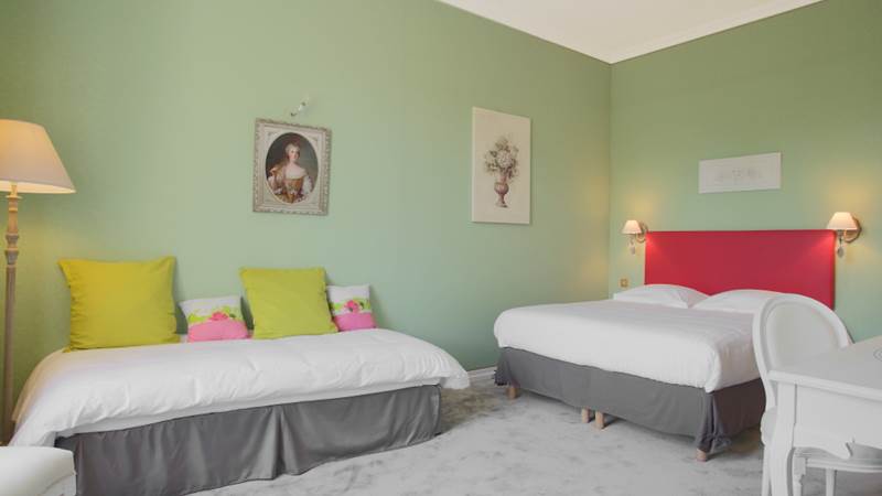 Chambre Verte Château double ou quadruple
