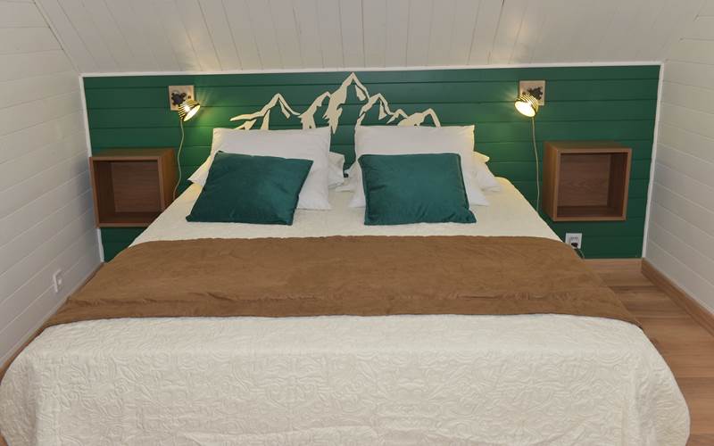 chambre 2 (verte) à l'étage