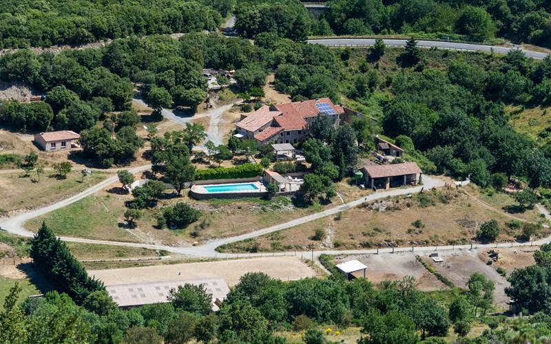 Vue aérienne du domaine