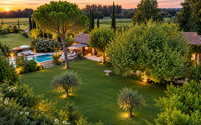 L'Orangerie et sa suite face à la piscine, au coeur du jardin