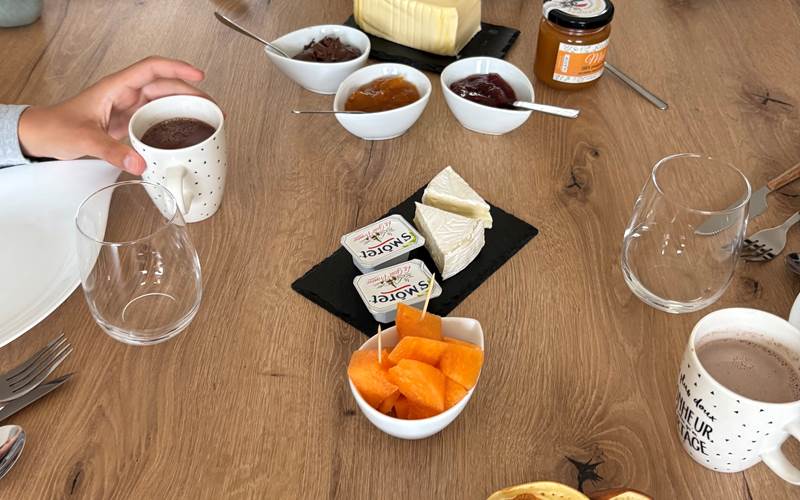 Petit déjeuner pancakes