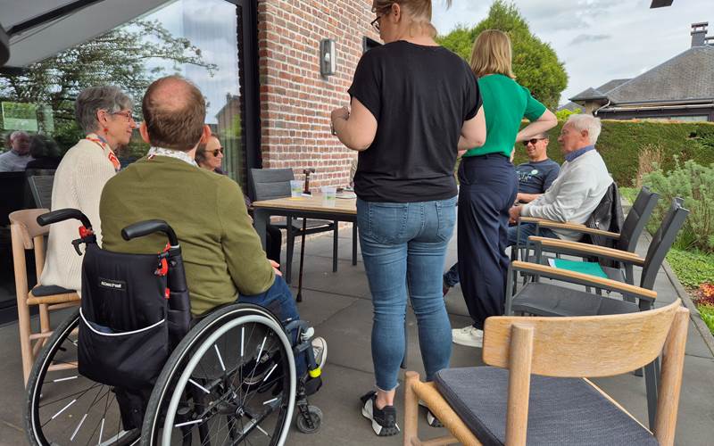 la Siroperie - gîte 4 p. - réunion en terrasse accessible