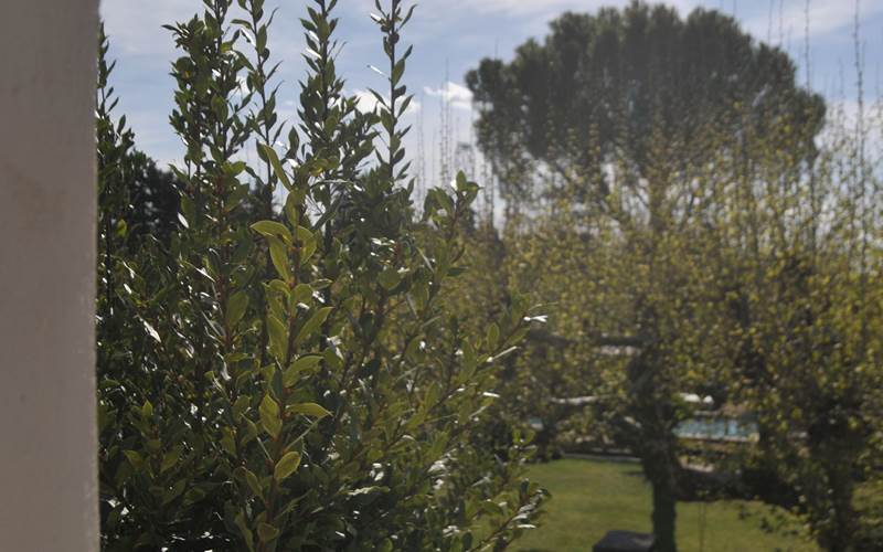 La vue depuis la chambre Bleu Céruléum