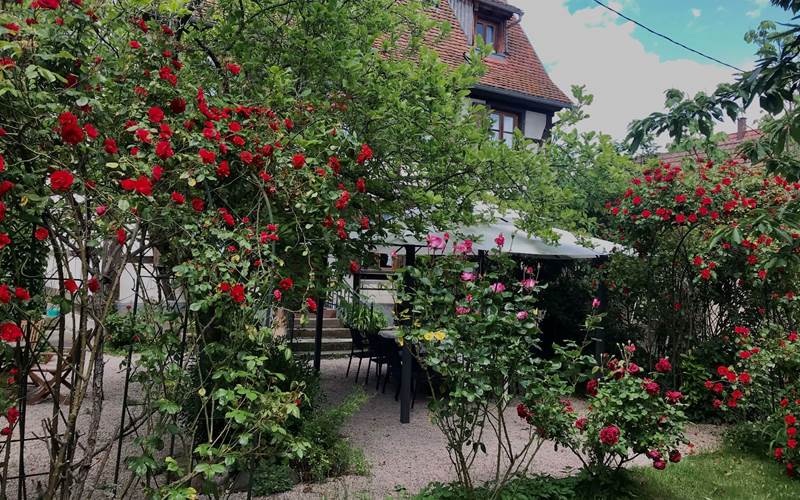 Espace privatif du gîte le Jardin