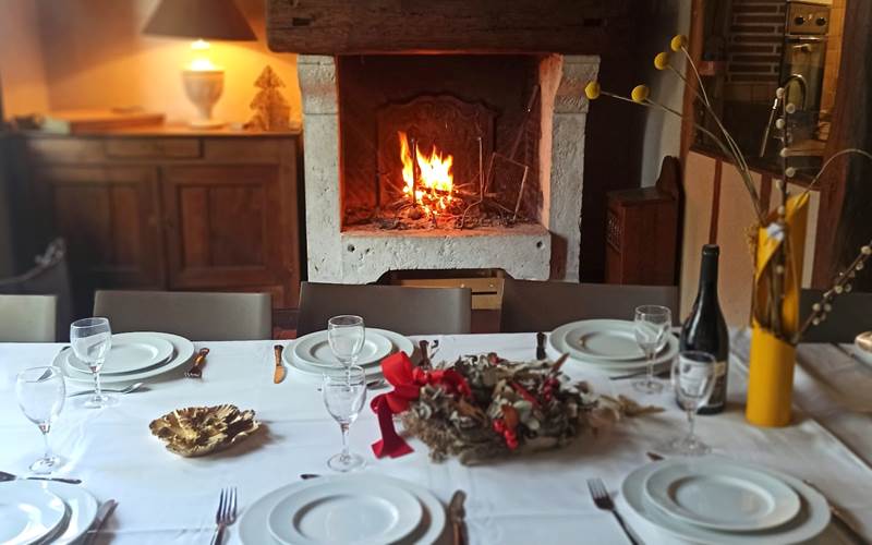 Diner au coin du feu