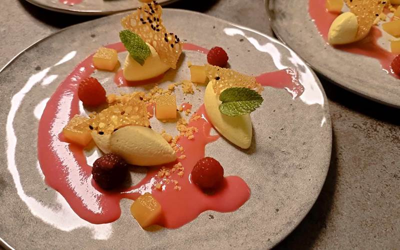 Quenelles à la pêche Les Rêves de Baie de Somme