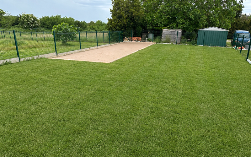 Jardin partagé avec terrain de pétanque, Résidence LOREVA