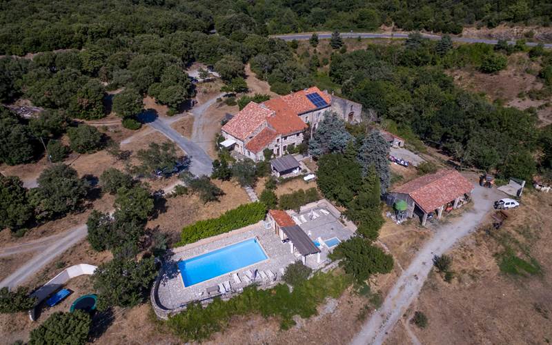 Vue aérienne du domaine familial