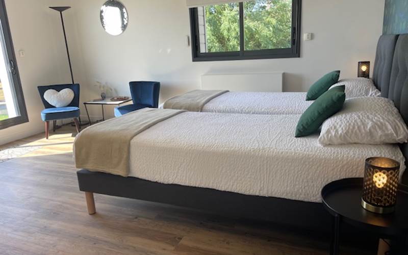 Villa Emeraude   chambre Emeraude avec lits séparés
