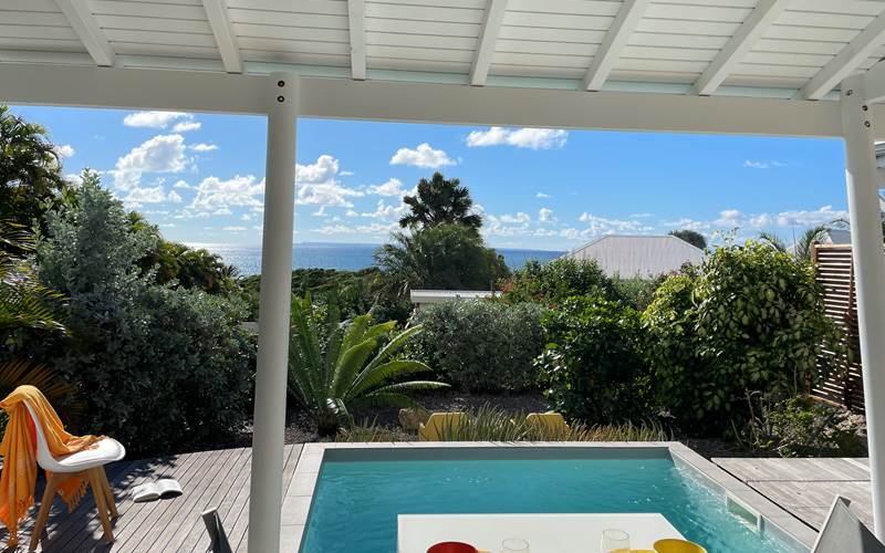 Iguane House villas & Micro Spa Villa Mangrove vue jardin et mer