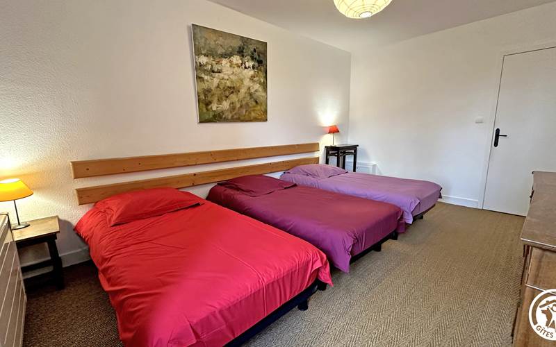 Chambre triple Gîte 2