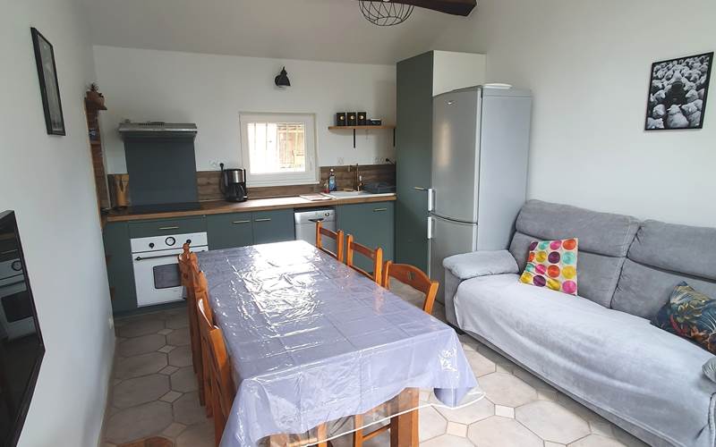 Salon, salle à manger, cuisine