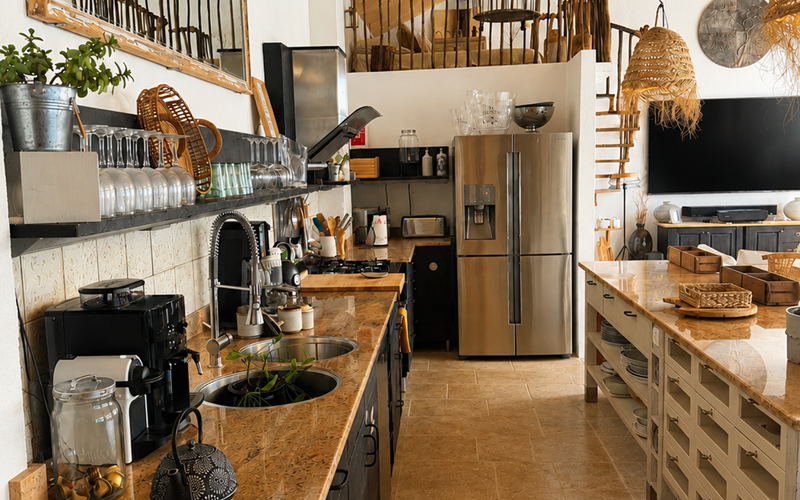 Une cuisine entièrement équipée pour vivre la Provence comme à la maison