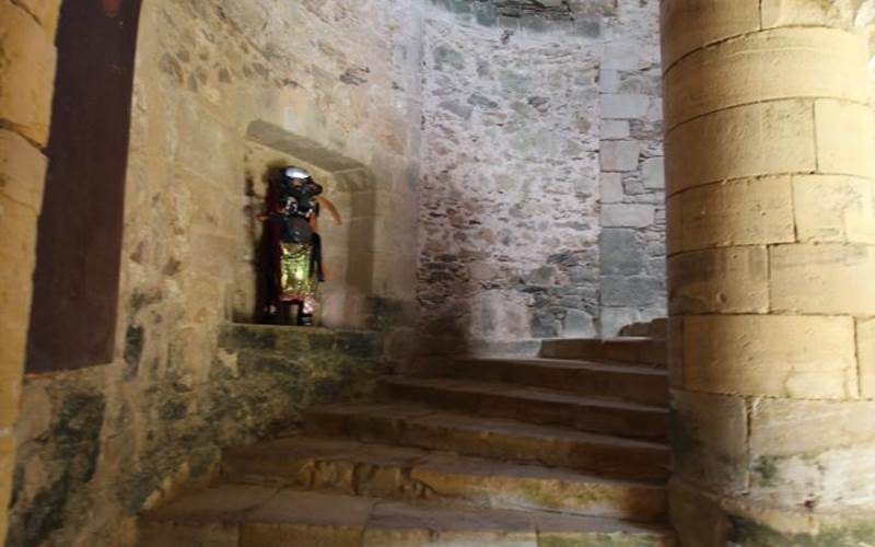 Escalier d'accès  grande salle de garde