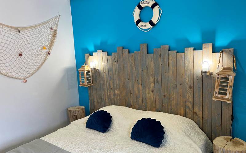 Chambre bord de mer lit 160x200