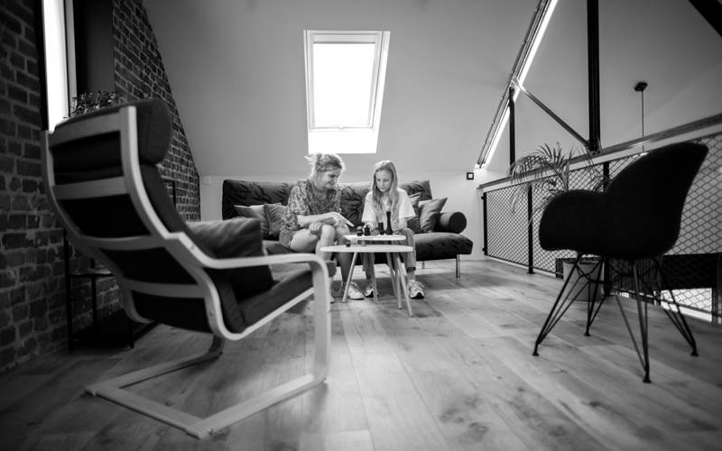 la Siroperie - gîte 4 p. - espace mezzanine