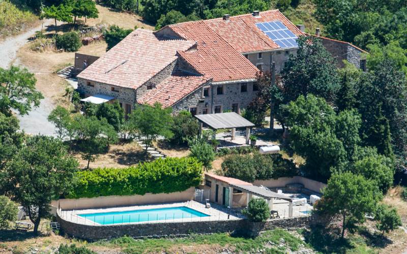 Vue aérienne du domaine familial