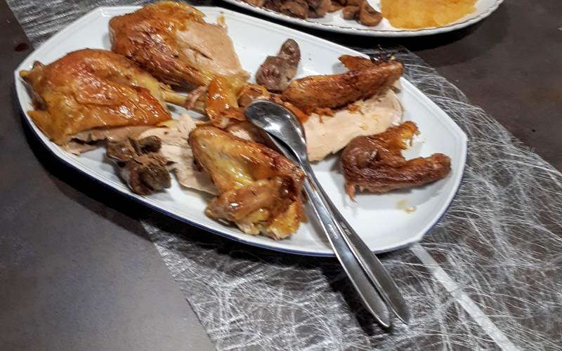volaille marrons