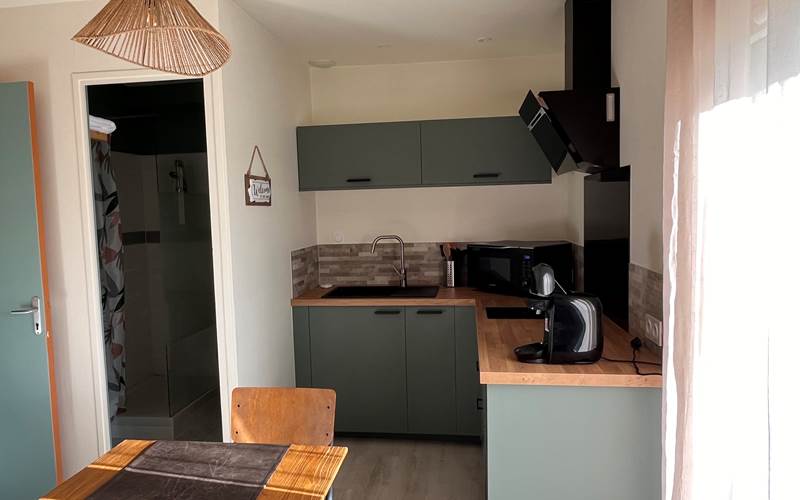 Espace cuisine gîte Avocette