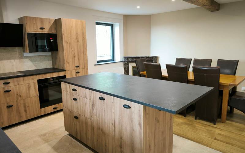 Cuisine avec îlot central