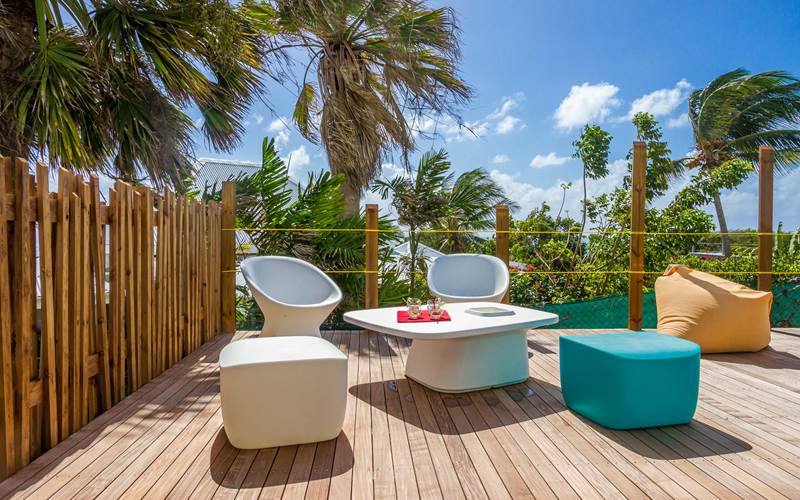 Iguane House villas & Micro Spa Suite Passion espace terrasse