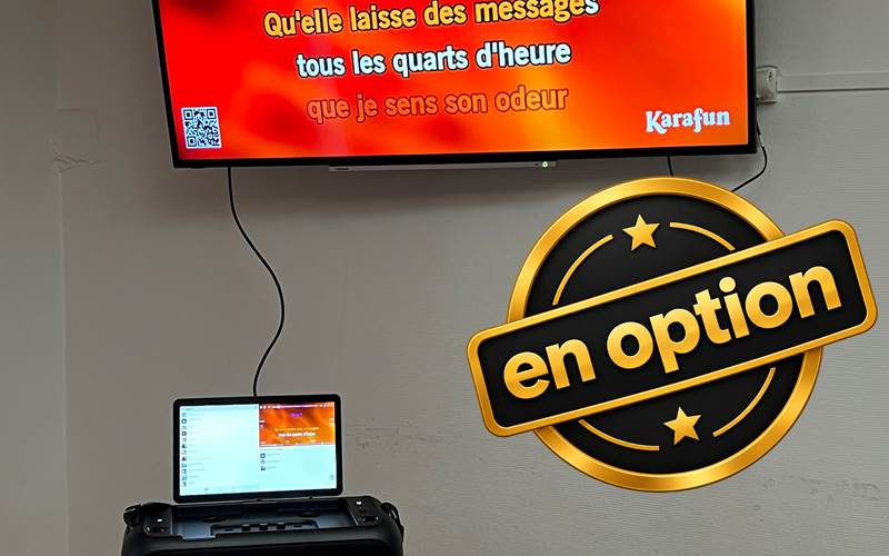 karaoké avec fonction quiz musical (en option)