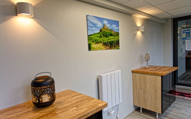 Couloir d'accès à la piscine intérieure