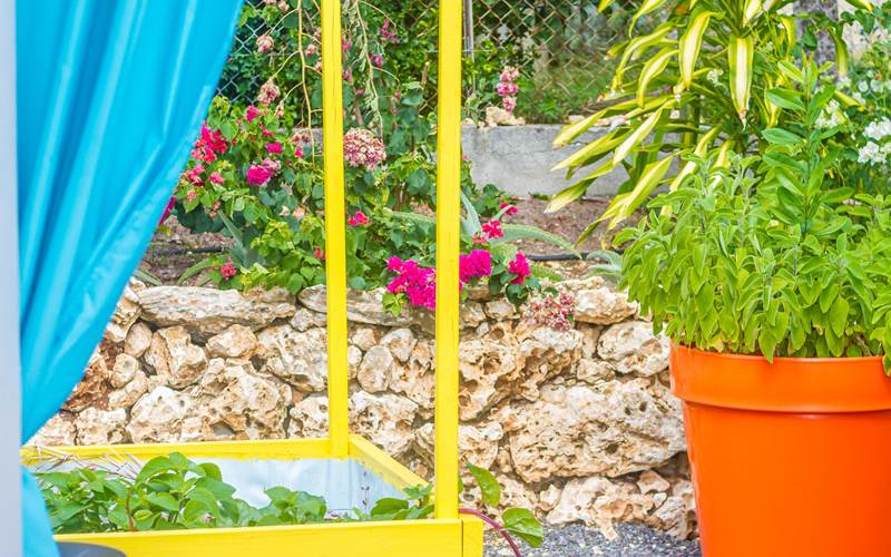 Iguane House villas & Micro Spa Villa Corail détail jardin paysagé nord