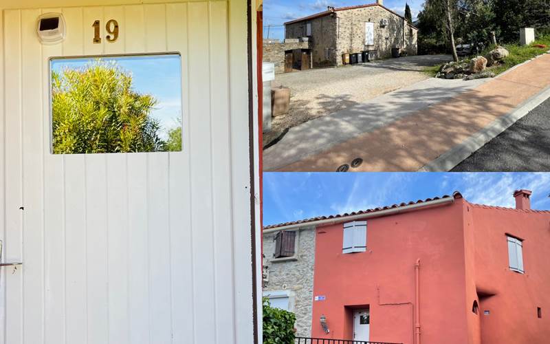 Mas Canigou arrivée-porte-maison-parking