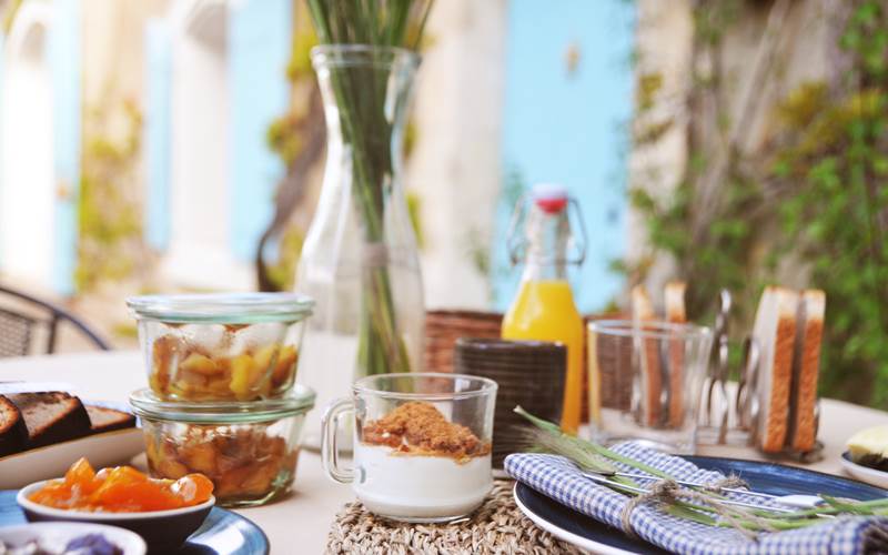 Le petit déjeuner du Mas des Perrines