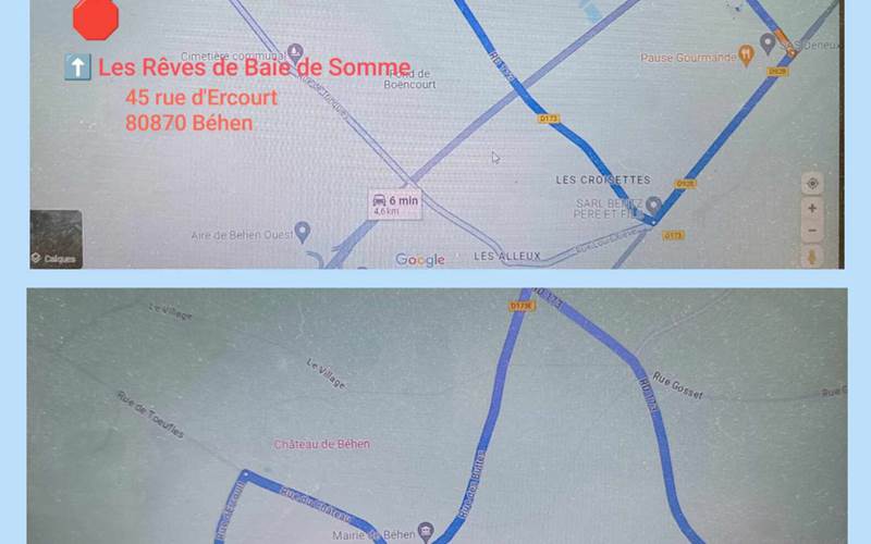 Itinéraire vers Les Rêves de Baie de Somme