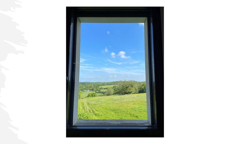 Chambre Emeraude vue campagne