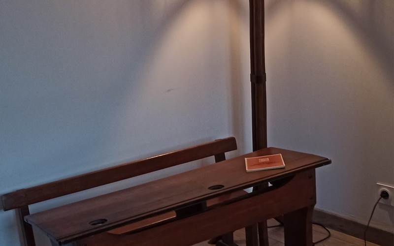 bureau de Christophe pour les devoirs de vacances !