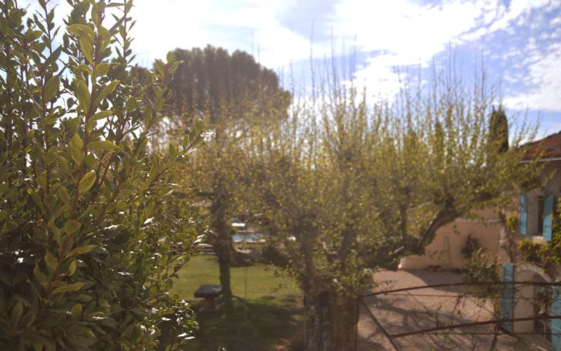 La vue depuis la chambre Bleu Céruléum