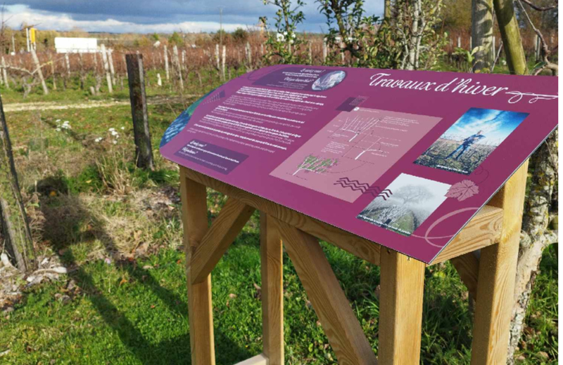 Panneau sentier pedagogique