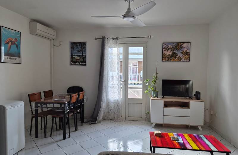 séjour, climatiseur, ventilateur plafond