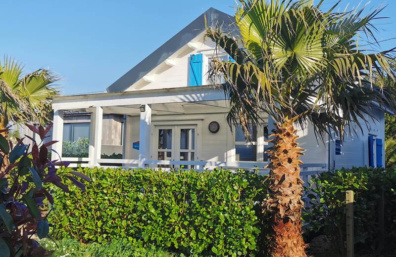 Chalet familial vue mer à la Pointe de la Bretagne aux Chalets de Kerescar à Plouarzel