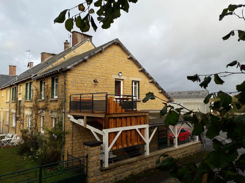 Vue de l'entrée du gîte