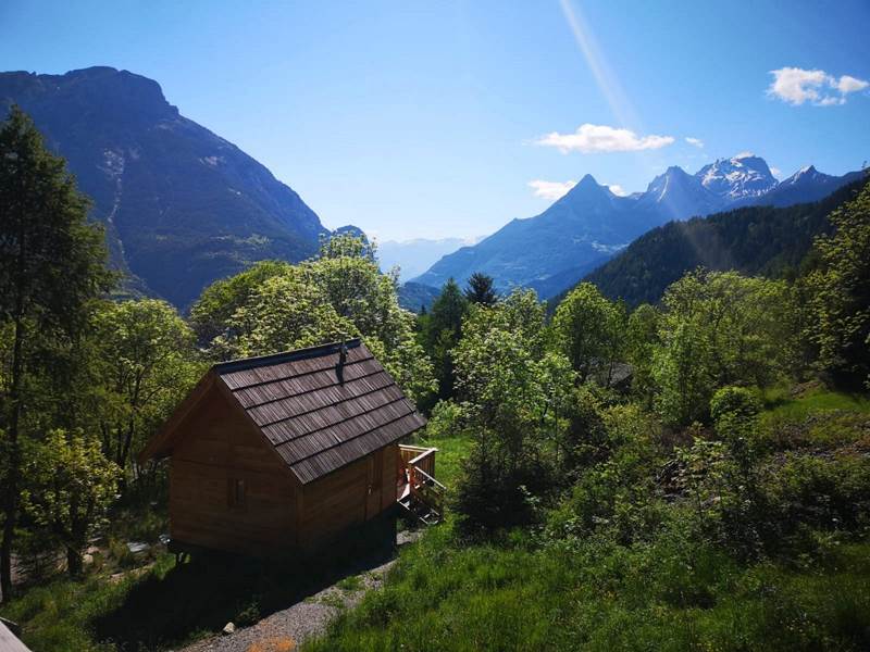 Cabanes de l'Esperluette. Cabanes Les Séolanes Vue de l'extérieur