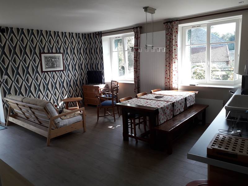 Salon cuisine du gîte